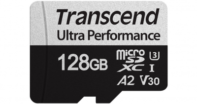 Thẻ nhớ Micro Transcend 128GB with adapter UHS-I U3 A2 Ultra Performance, R 160mb/s, W 125mb/s