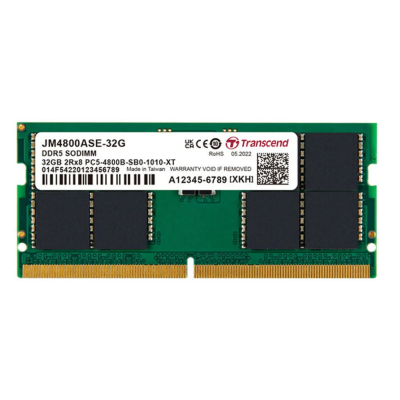 Thanh ram dùng cho Laptop hiệu Transcend 32GB JM DDR5 4800 SO-DIMM 2Rx8 2Gx8 CL40 1.1VV