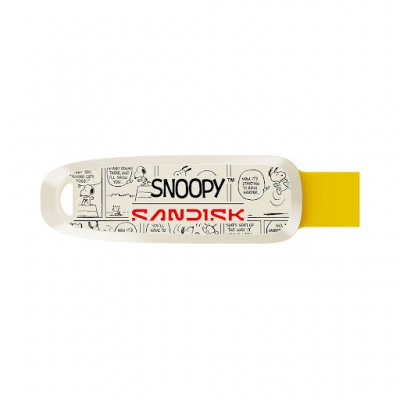 DDDC6 Snoopy Phone Drive, SanDisk- 256GB USB 3.2/Type C-A, Yellow- SDDDC6-256G-PS46