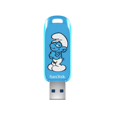 Bộ nhớ ngoài SanDisk 64G, SDCZIS-064G-G46, USB 3.2,Ingot TypeA,130MB/s,Brainy Smurf Edition