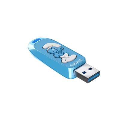 Bộ nhớ ngoài SanDisk 64G, SDCZIS-064G-G46, USB 3.2,Ingot TypeA,130MB/s,Brainy Smurf Edition