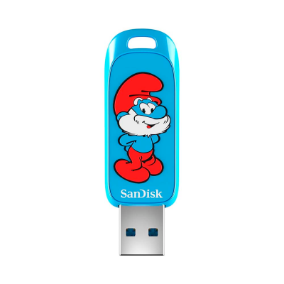 Bộ nhớ ngoài SanDisk 128G, SDCZIS-128G-G46, USB 3.2,Ingot TypeA,130MB/s,Papa Smurf Edition
