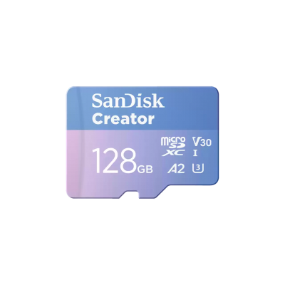 Thẻ nhớ SanDisk 128G Extreme uSD, V30,U3,C10,A2,UHS-I,190MB/s R, 90MB/s, Creator Cart + Adapter