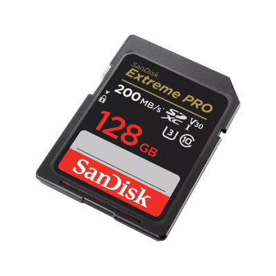 Thẻ SD SanDisk Extreme PRO- 128GB SDXC,V30,U3,C10,R200,W90- SDSDXXD-128G-GN4IN