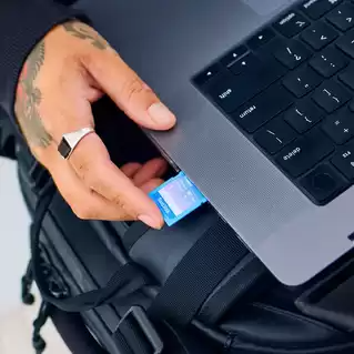 Thẻ nhớ SanDisk 128G, SDSDXEP-128G-GNCIS, Extreme PRO SD,280/100MB/s,C10,UHS-II,U3,V60,RPD2,Blue Creator Card