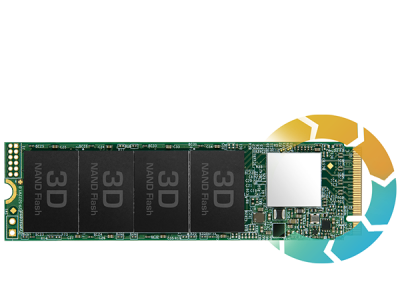 Ổ cứng gắn trong NVMe PCIe Gen3 x4, M.2 2280, QLC NAND, 500GB - TS500GMTE110Q