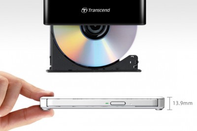 Box DVDRW Transcend Extra Slim 8XDVDS