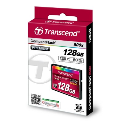 Thẻ nhớ CF 128 GB MLC NAND Transcend’s 800x CompactFlash memory cards UDMA7