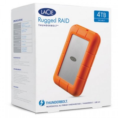 HDD LaCie Rugged Raid 4TB, Thunderbolt & USB 3.0- STFA4000400