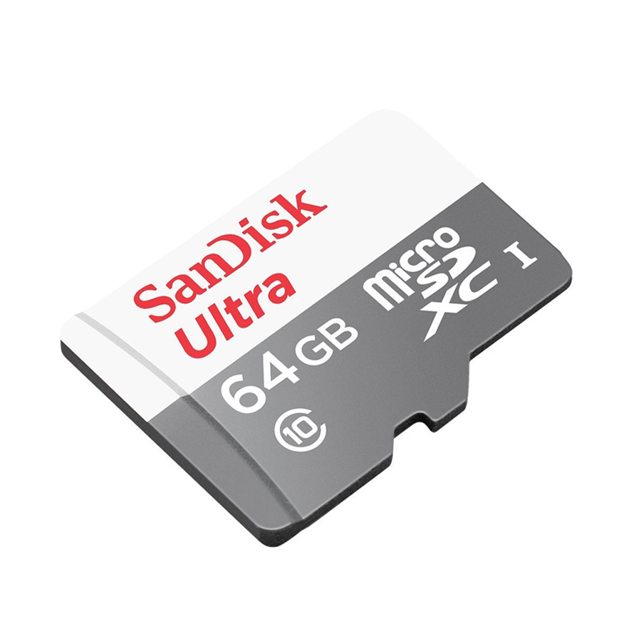 Thẻ nhớ SanDisk MicroSDXC Ultra 64GB C10 UHS-1 100MB/s - SDSQUNR-064G-GN3MN