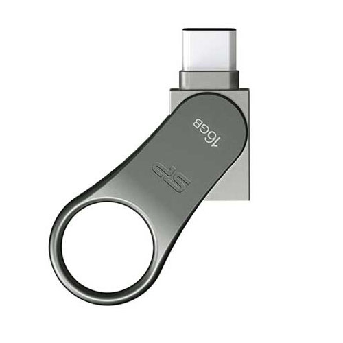 USB Type-C Silicon Power SP Dual USB MOBILE C80 16GB - 3SPPU16GC80S-1 cho Macbook