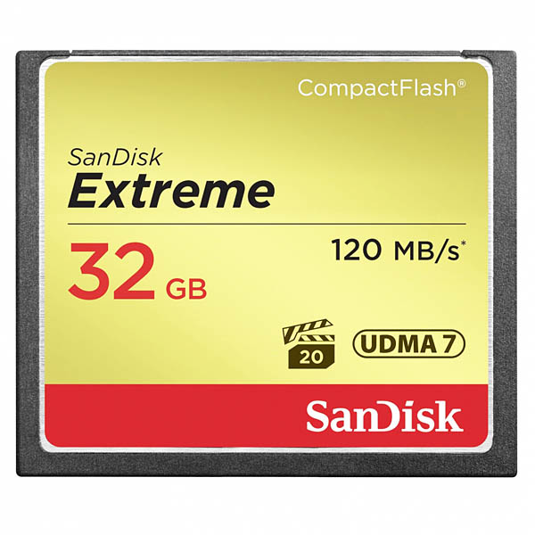 Thẻ nhớ CF Sandisk Extreme 32GB 120MB/s - SDCFXSB-032GB0G46