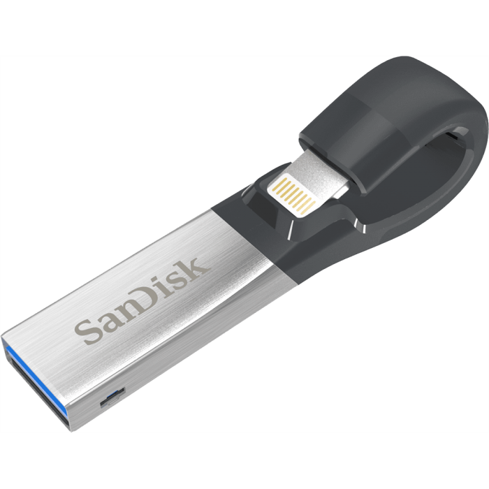 USB Lightning SanDisk iXpand™ 128GB For iPhone, iPad (SDIX30N-128G-ZN6NN)