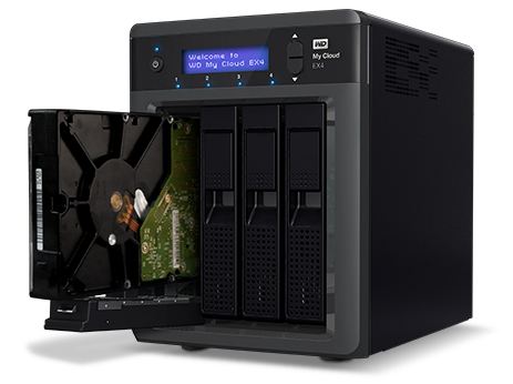 Ổ cứng Nas WD My Cloud EX4 24TB Multi City Asia( WDBWWD0240KBK-SESN)
