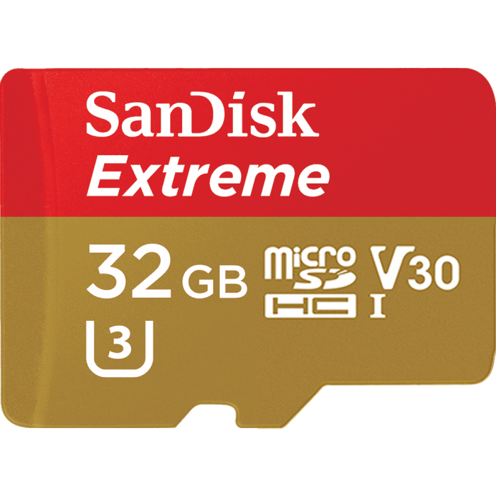 Thẻ nhớ Camera SANDISK EXTREME microSD 32GB UHS-I FOR ACTION 