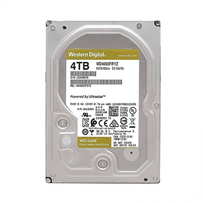 Ổ cứng HDD WD Gold 4TB 3.5" - WD4003FRYZ