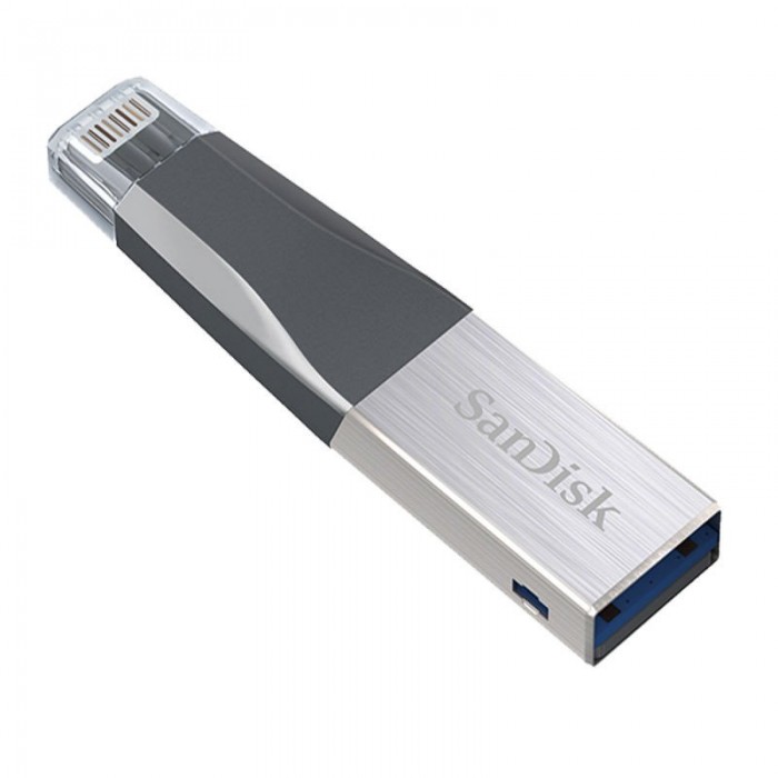 USB lighting  SanDisk iXpand Mini Flash Drive 128GB for iphone, ipad SDIX40N-032G-GN6NN