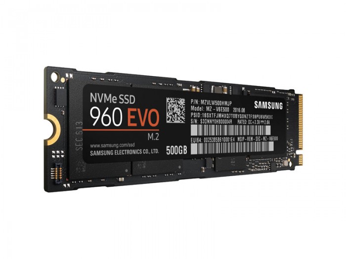 SSD Samsung 960 EVO PCIe NVMe M.2 2280 500  GB MZ-V6E500BW
