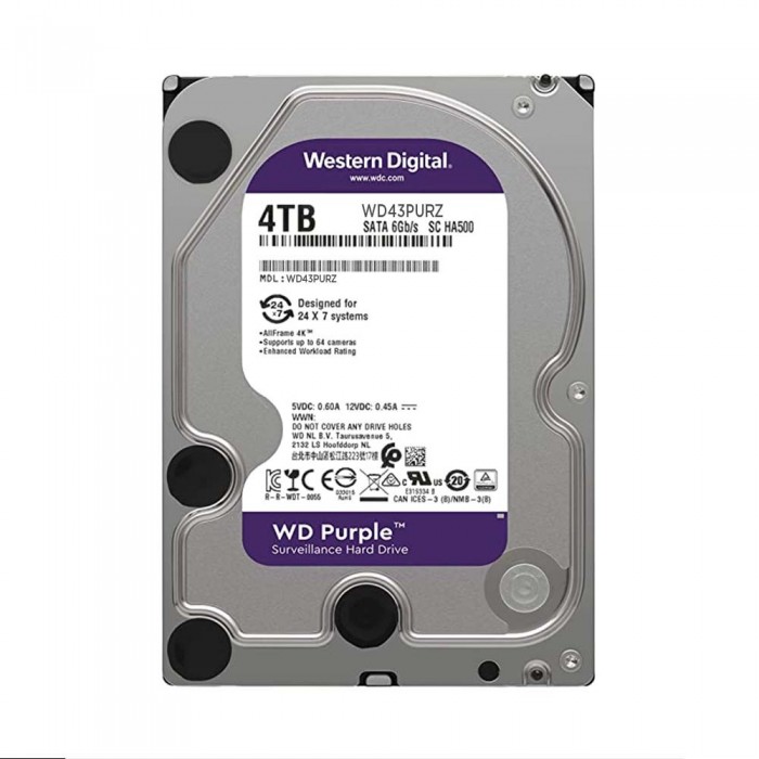 Ổ cứng HDD WD Purple 4TB 3.5" - WD43PURZ