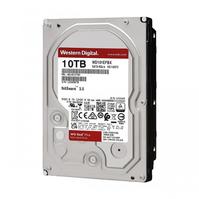 Ổ cứng HDD WD Red Plus 10TB 3.5" - WD101EFBX