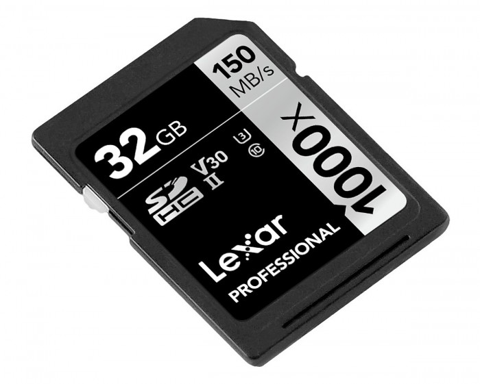 Thẻ nhớ 32GB Pro 1000X SDHC UHS2 U3 150MB/90MB/s Lexar