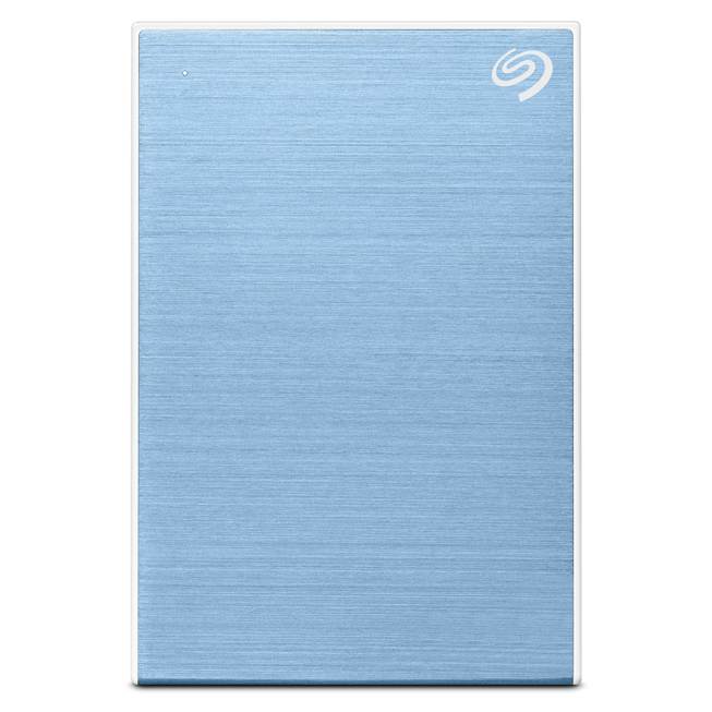 Ổ cứng cắm ngoài Seagate Backup Plus Slim – Polished aluminium 1TB Light Blue – STHN1000402