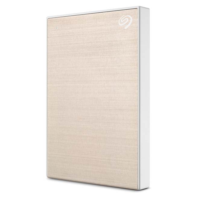 Ổ cứng cắm ngoài Seagate Backup Plus Slim – Polished aluminium 1TB Gold – STHN1000404