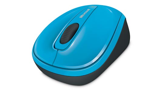 Chuột Microsoft Wireless Mobile Mouse 3500 màu xanh cyan swatch
