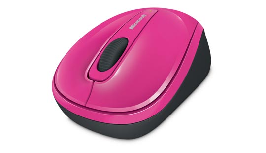 Chuột Microsoft Wireless Mobile Mouse 3500 màu hồng magenta swatch