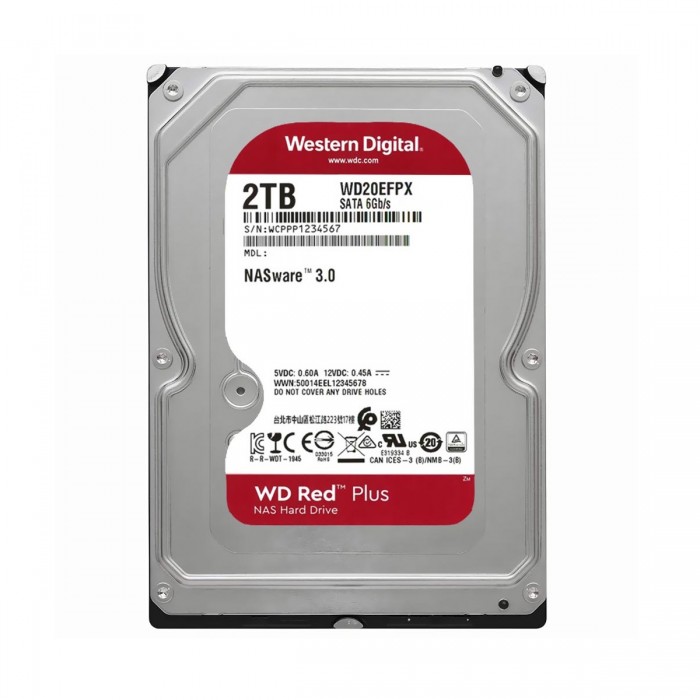 Ổ cứng HDD WD Red Plus 2TB 3.5" - WD20EFPX