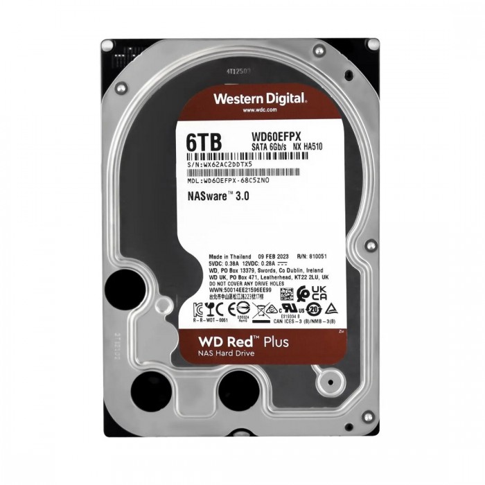 Ổ cứng HDD WD Red Plus 6TB 3.5" - WD60EFPX