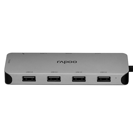 Bộ chia Rapoo XD200 / USB-Type C Đa Năng (10 trong 1) 