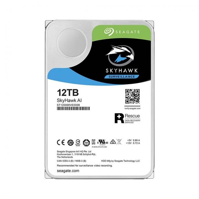 HDD Seagate 3.5" cho camera SkyHawk AI 12TB ST12000VE001