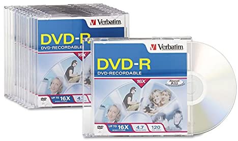 Đĩa Verbatim DVD-R 4.7GB 16X 10pk SC