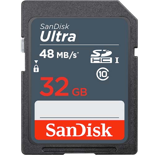 Thẻ nhớ SD Sandisk Ultra 32GB Class10 - 48MB/s SDSDUNB-032G-GN3IN