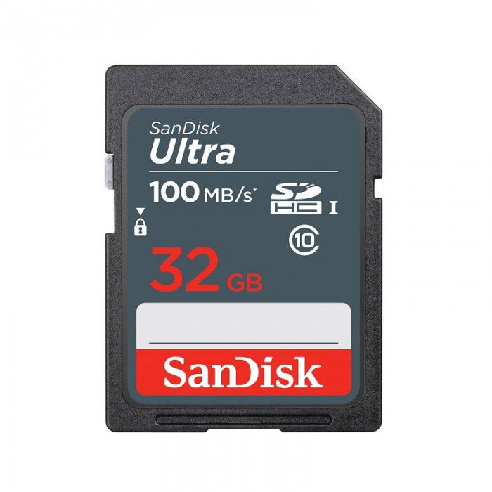 Thẻ nhớ SanDisk SDHC Ultra 32GB C10 UHS-1 100MB/s - SDSDUNR-032G-GN3IN