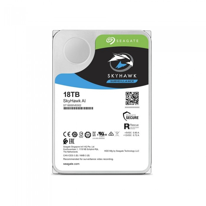 HDD Seagate 3.5" cho camera SkyHawk AI 18TB ST18000VE002