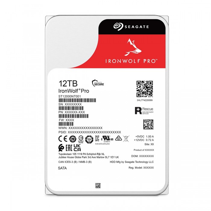 Ổ Cứng HDD NAS Seagate Ironwolf Pro 12 TB - ST12000NT001