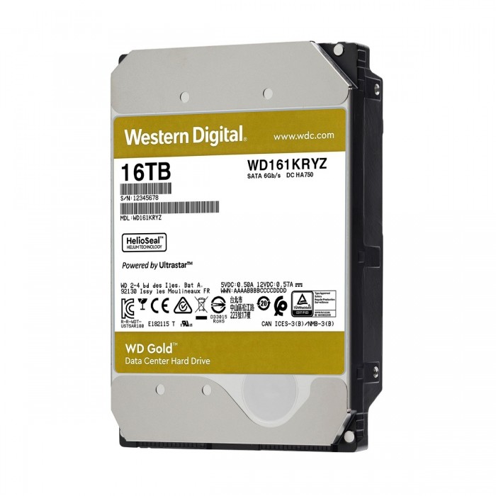 Ổ cứng HDD WD Gold 16TB 3.5" - WD161KRYZ