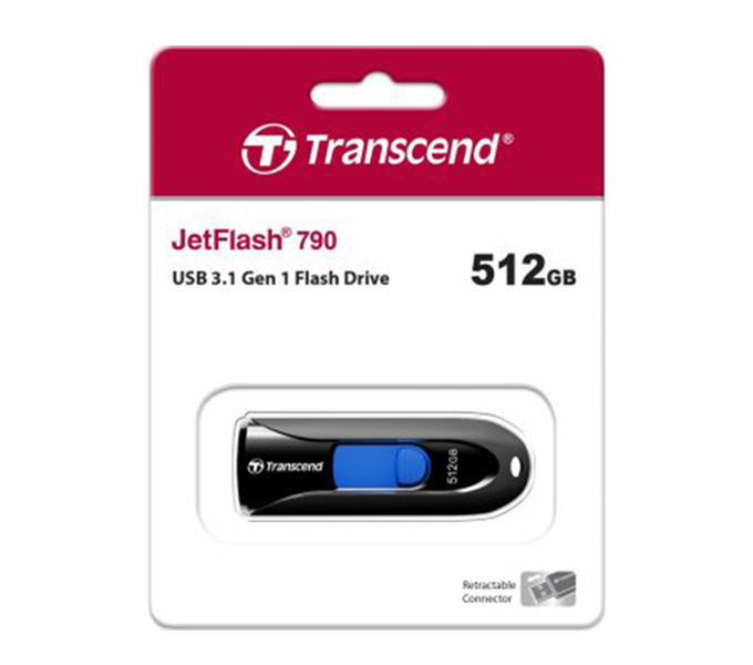 Ổ cứng di động 512GB JF790K / USB 3.1 Transcend - TS512GJF790K Ổ cứng di động 512GB JF790K / USB 3.1 Transcend - TS512GJF790K