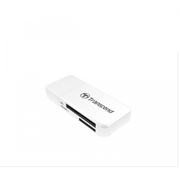 Đầu đọc thẻ nhớ SD dùng cho máy vi tính hiệu Transcend TS-RDF5W, SD/microSD Card Reader, USB 3.1 Gen 1, White Đầu đọc thẻ nhớ SD dùng cho máy vi tính hiệu Transcend TS-RDF5W, SD/microSD Card Reader, USB 3.1 Gen 1, White