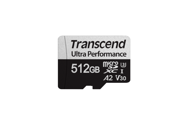 Thẻ nhớ Micro Transcend 512GB with adapter UHS-I U3 A2 Ultra Performance, R 160mb/s, W 125mb/s
