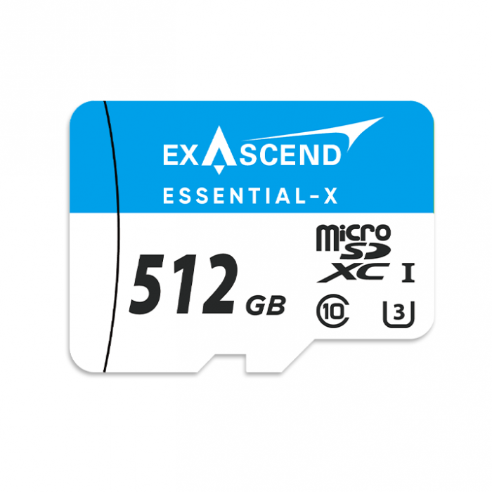 Thẻ nhớ Essential-X micro SD - 512GB hiệu Exascend, model: ES512GTFU3MP