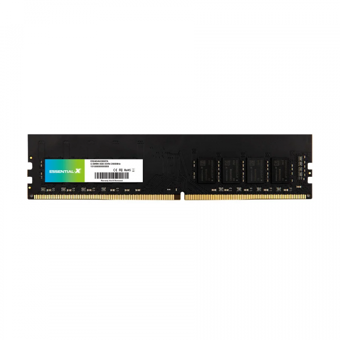 Bộ nhớ ram vi tính Essential-X DDR4 U-DIMM 3200MT/s - 8GB, hiệu Exascend, model: ES08G4U3200AU