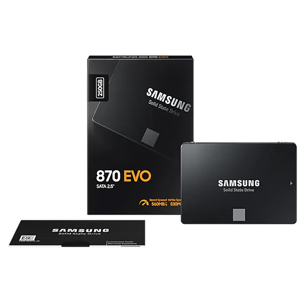 Ổ cứng SSD 250GB Samsung 870 EVO ( MZ-77E250BW ) Ổ cứng SSD 250GB Samsung 870 EVO ( MZ-77E250BW )