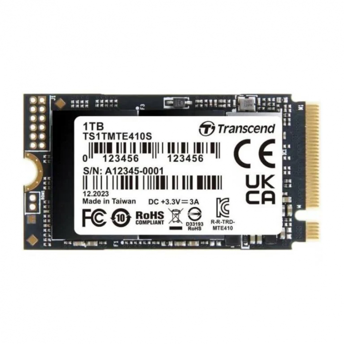 Ổ cứng gắn trong hiệu Transcend TS1TMTE410S, 1TB, M.2 2242, PCIe Gen4 x4, NVMe 1.4