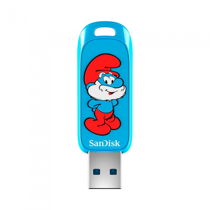 Bộ nhớ ngoài SanDisk 128G, SDCZIS-128G-G46, USB 3.2,Ingot TypeA,130MB/s,Papa Smurf Edition
