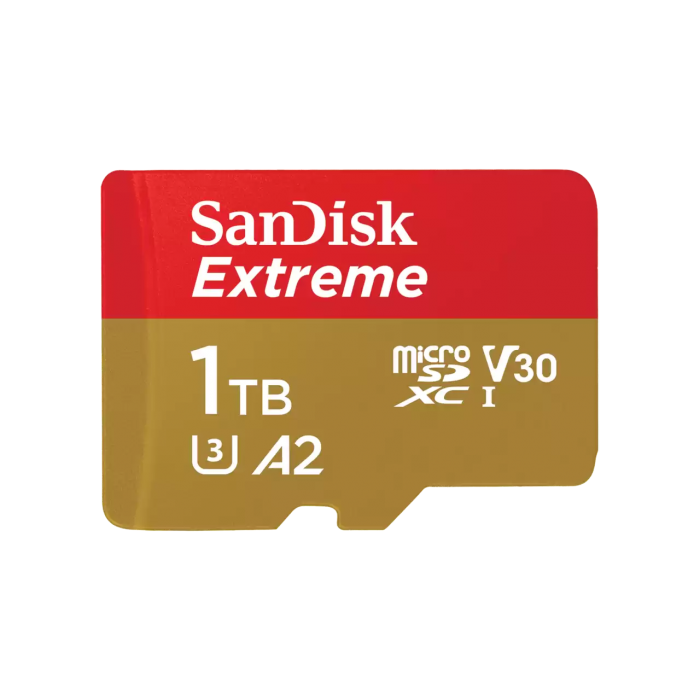Thẻ nhớ SanDisk 1TB Extreme,SDSQXAV-1T00-GN6MN,V30,U3,C10, A2,UHS-I,190MB/s R,130MB/s W,4x6