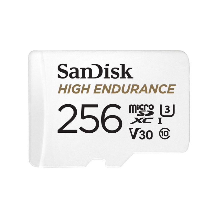 Thẻ nhớ SanDisk High Endurance microSDX- 256GB, W adaptor- SDSQQNR-256G-GN6IA