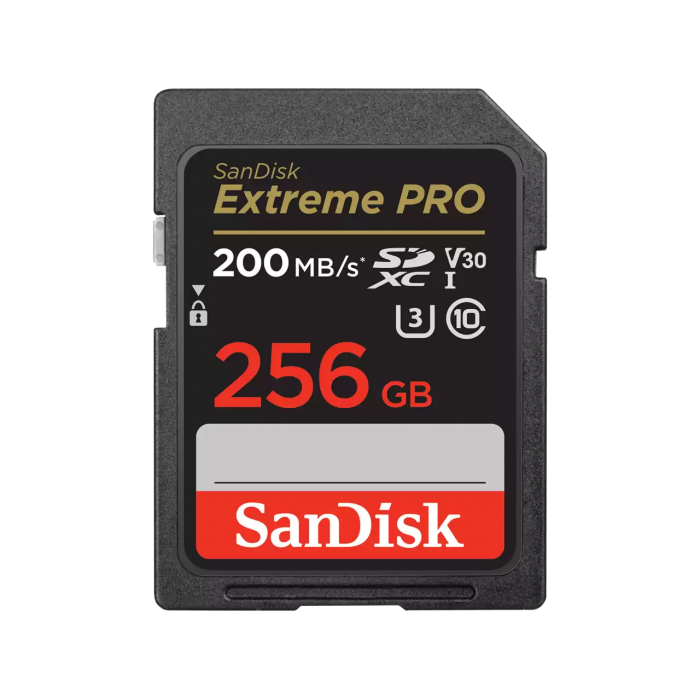 Thẻ SD SanDisk Extreme PRO- 256GB, UHS-I,200MB/s R, 140MB/s W- SDSDXXD-256G-GN4IN